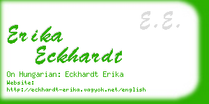 erika eckhardt business card